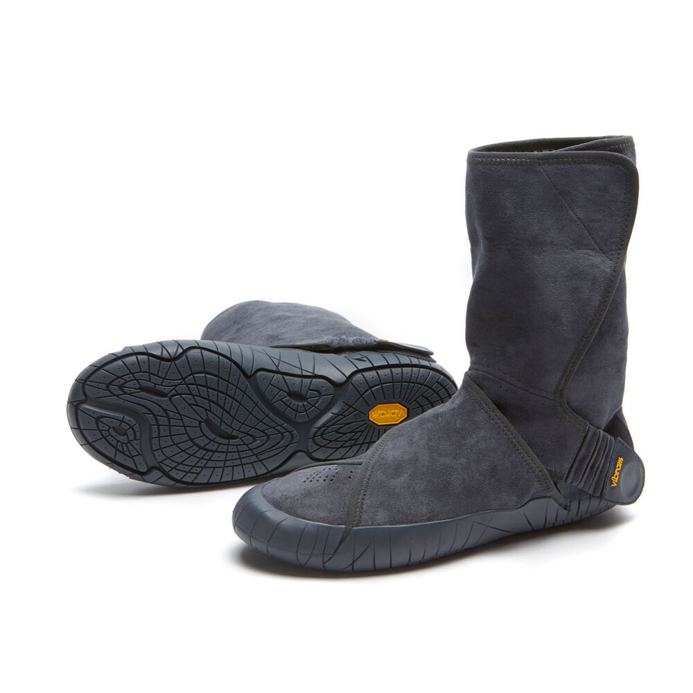 Vibram Furoshiki Mens Boots - Grey - Eastern Traveler Mid - 61043-BPNO